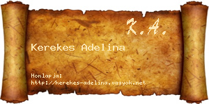 Kerekes Adelina névjegykártya
